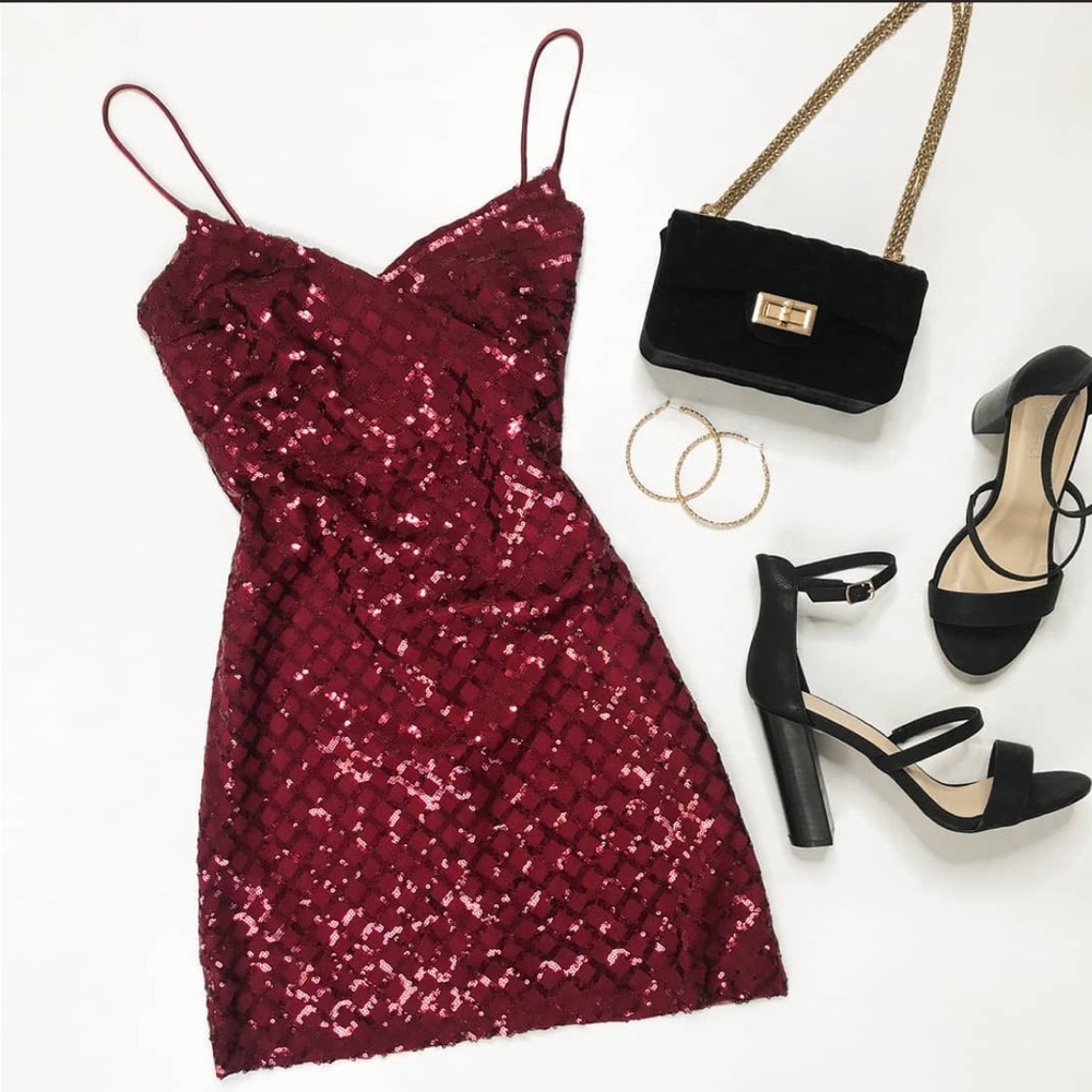 Showpo. Right Hand Chick Dress In Wine